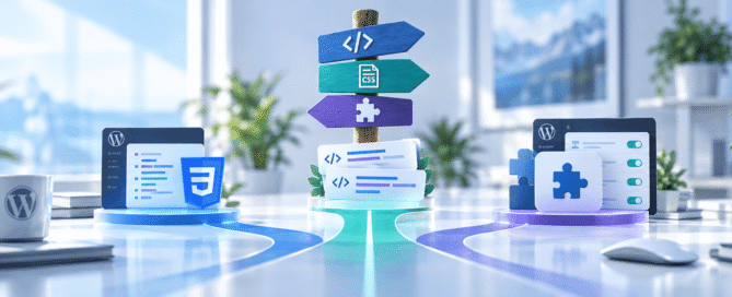 Featured image for Custom CSS, Code Snippets or a Plugin? Choosing the Right Level of WordPress Customization